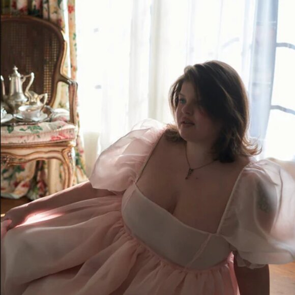 The Peach Skin French Puff - Selkie Dress - Picture 3 of 3